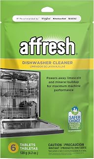 Affresh Dishwasher Cleaner, Helps Remove Limescale and Odor-Causing Residue
