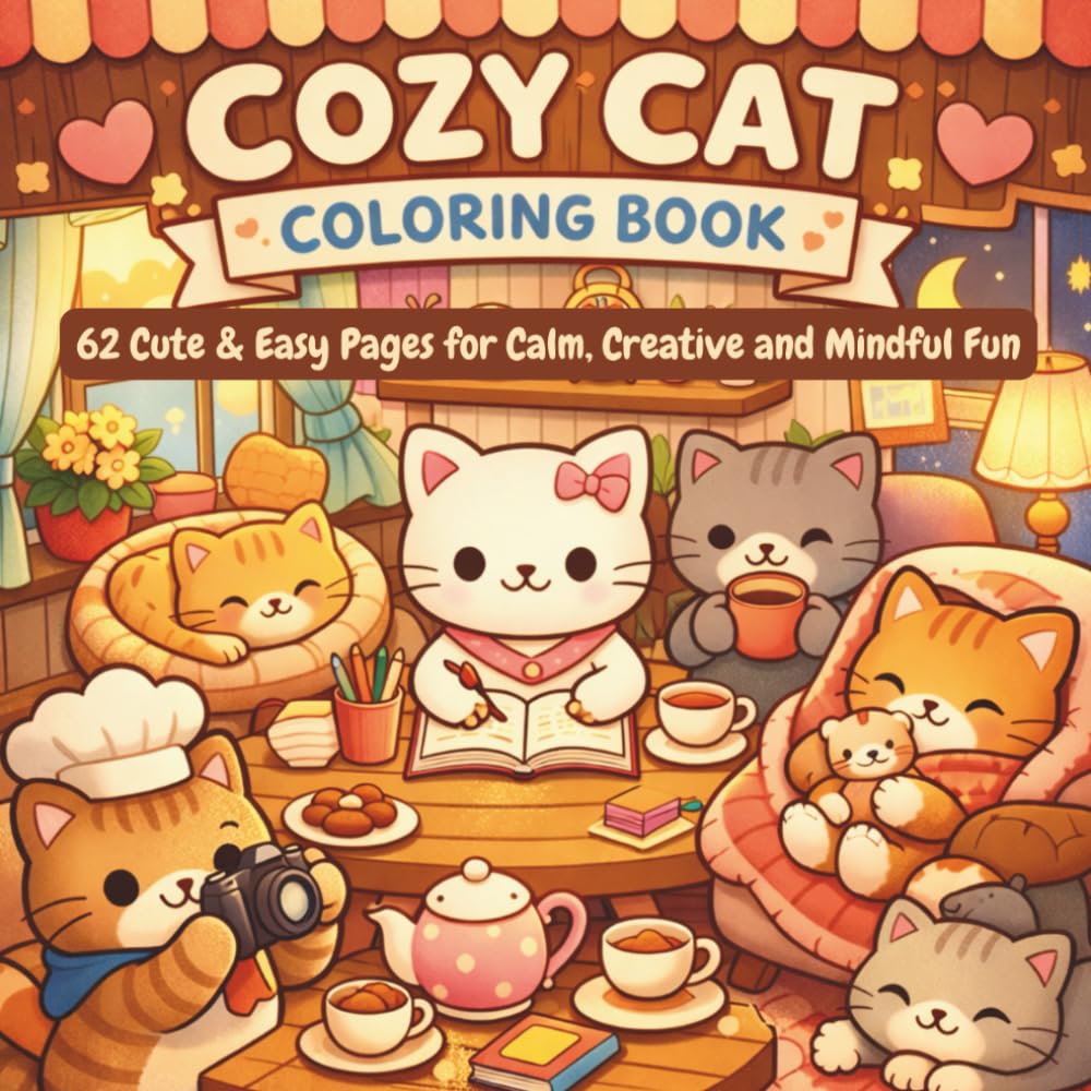 COZY CAT COLORING BOOK