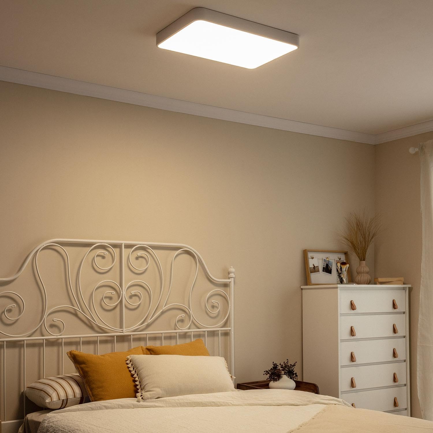 LEDKIA Plafoniera LED 40W Rettangolare Metallo 600x400 mm CCT Selezionabile