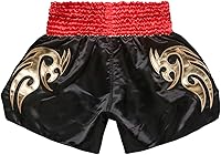 Vista 76 de Fluory - Pantalones cortos de lucha para muay thai, shorts de MMA, ropa de entrenamiento para lucha en jaula, grappling, artes marciales, kickboxing