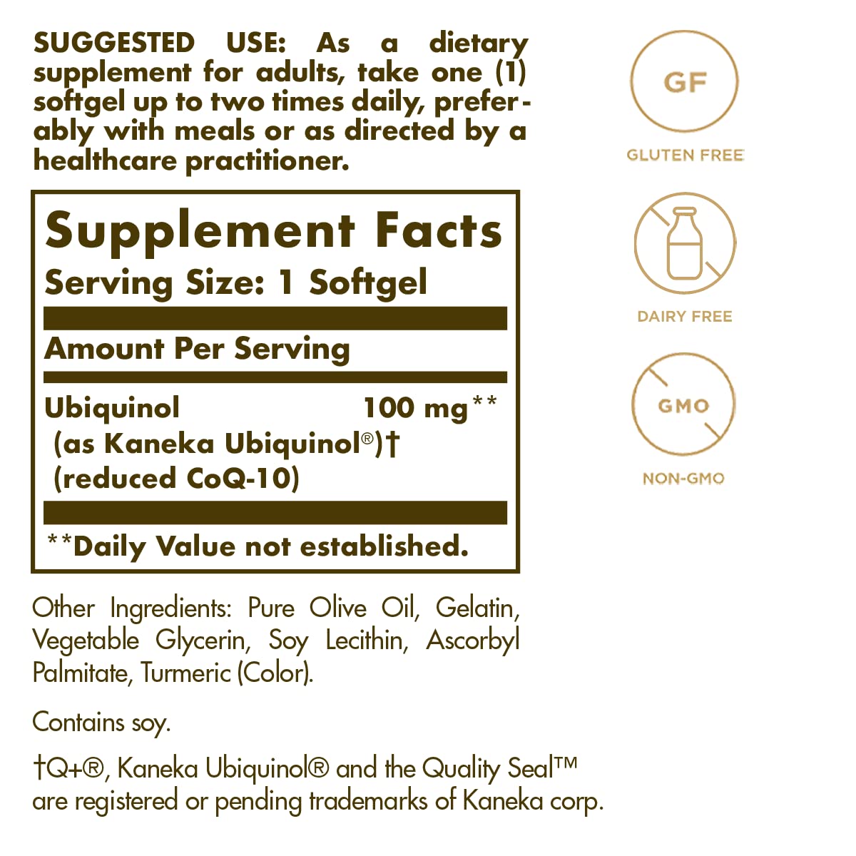 Solgar, Ubiquinol (Reduced CoQ10), 100 mg, 50 Softgels — Amazon image 2