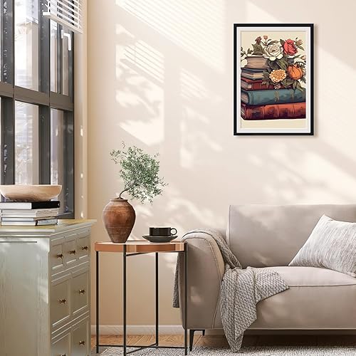 Vista 3 de Ginkko Kit de pintura por números para adultos, principiantes y niños de 8 a 12 años con marco de madera, fácil acrílico sobre lienzo de 9 x 12 9*12