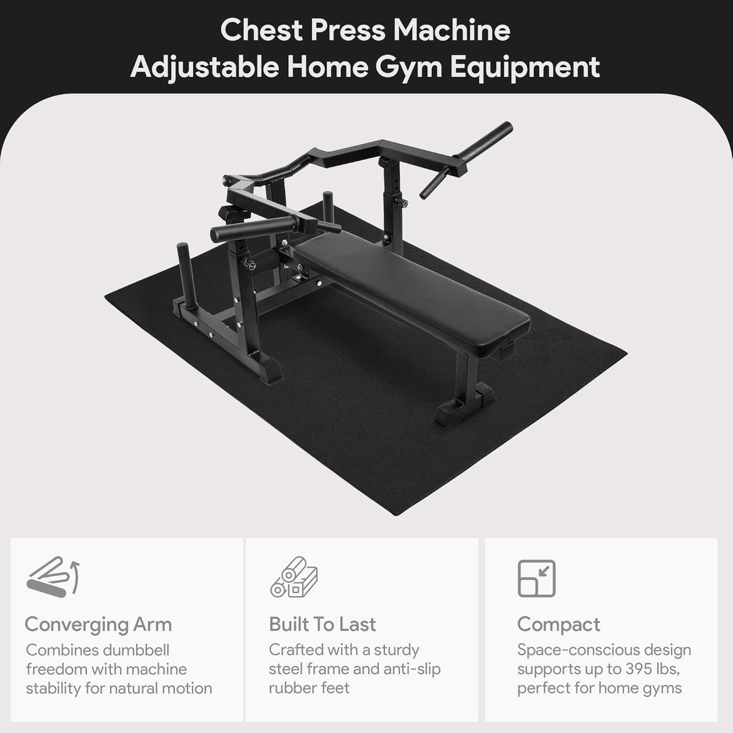 Balancefrom Chest Press Machine, Multifunctional Converging ...
