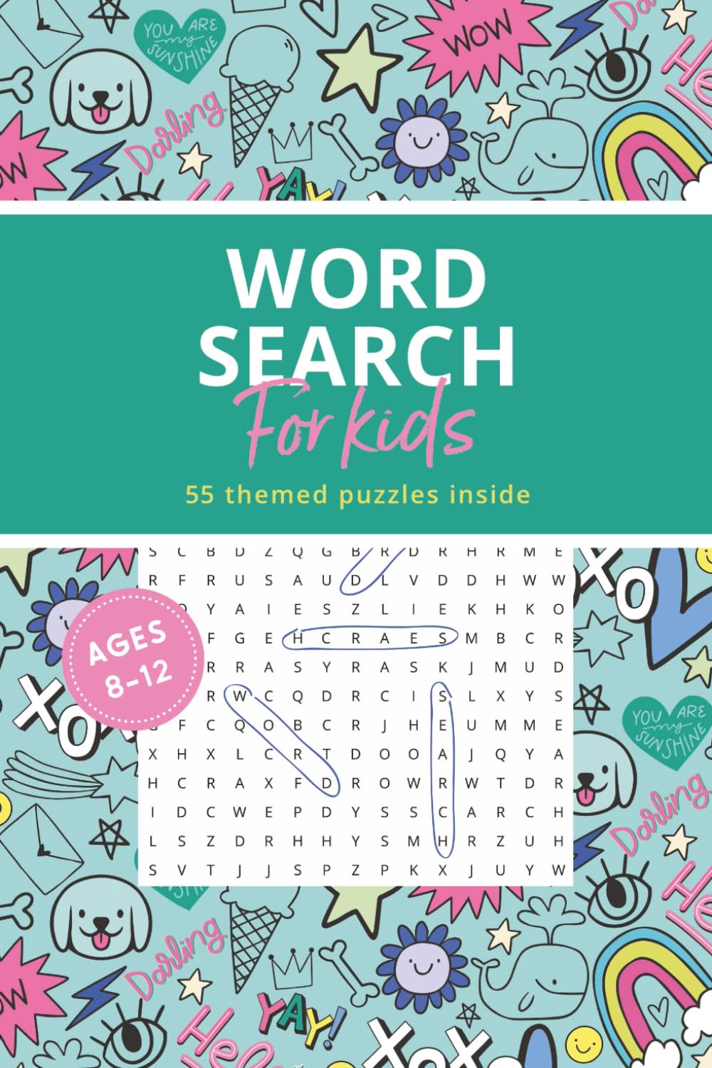 Word Search Book for Kids Ages 8-12: 55 Fun Puzzles to Boost Vocabulary, Focus, and Problem-Solving Skills