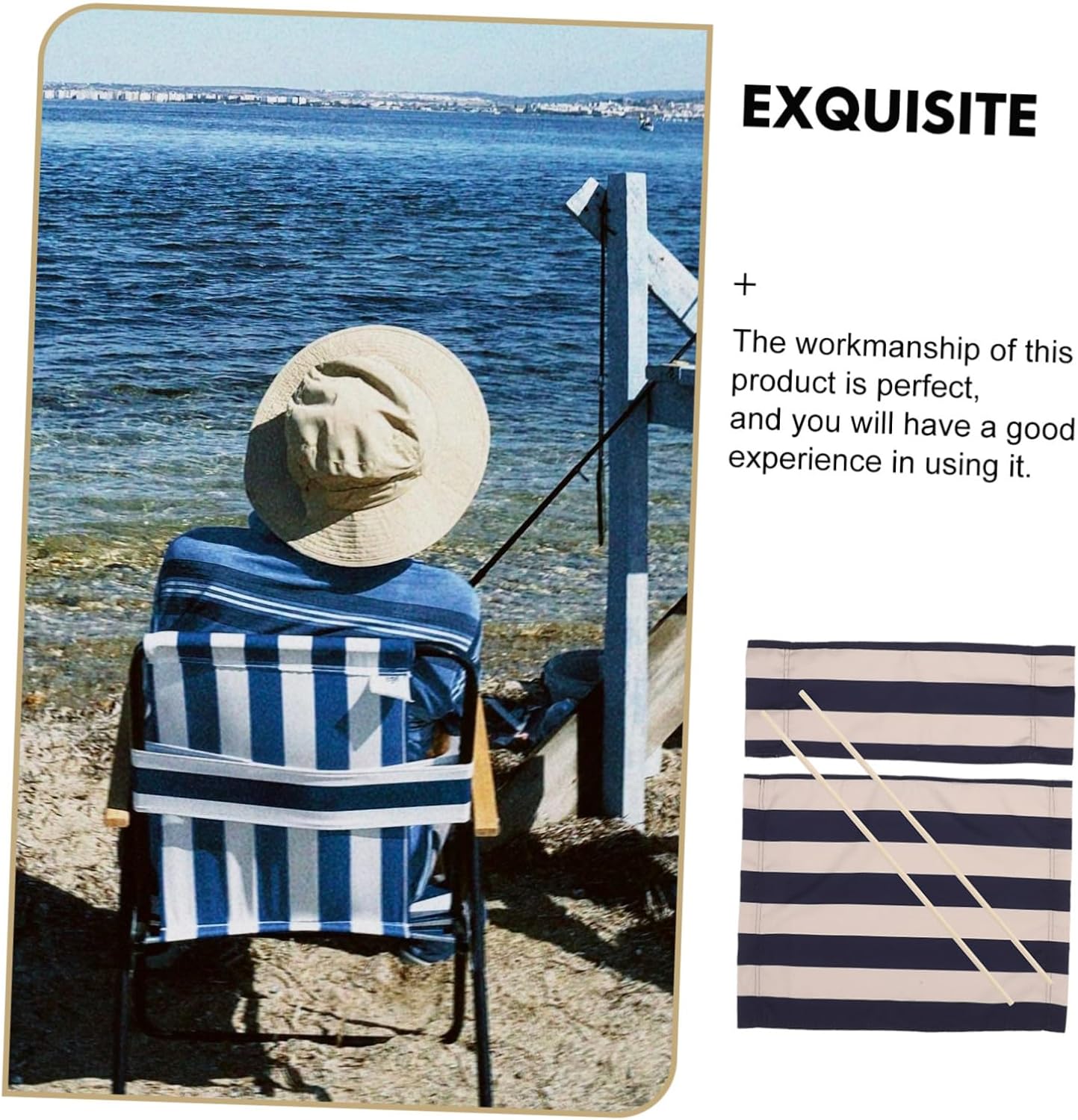 Folding Gaming Chair Seat Cover Camping Chair Canvas Replacement Easy to Attach Canvas
