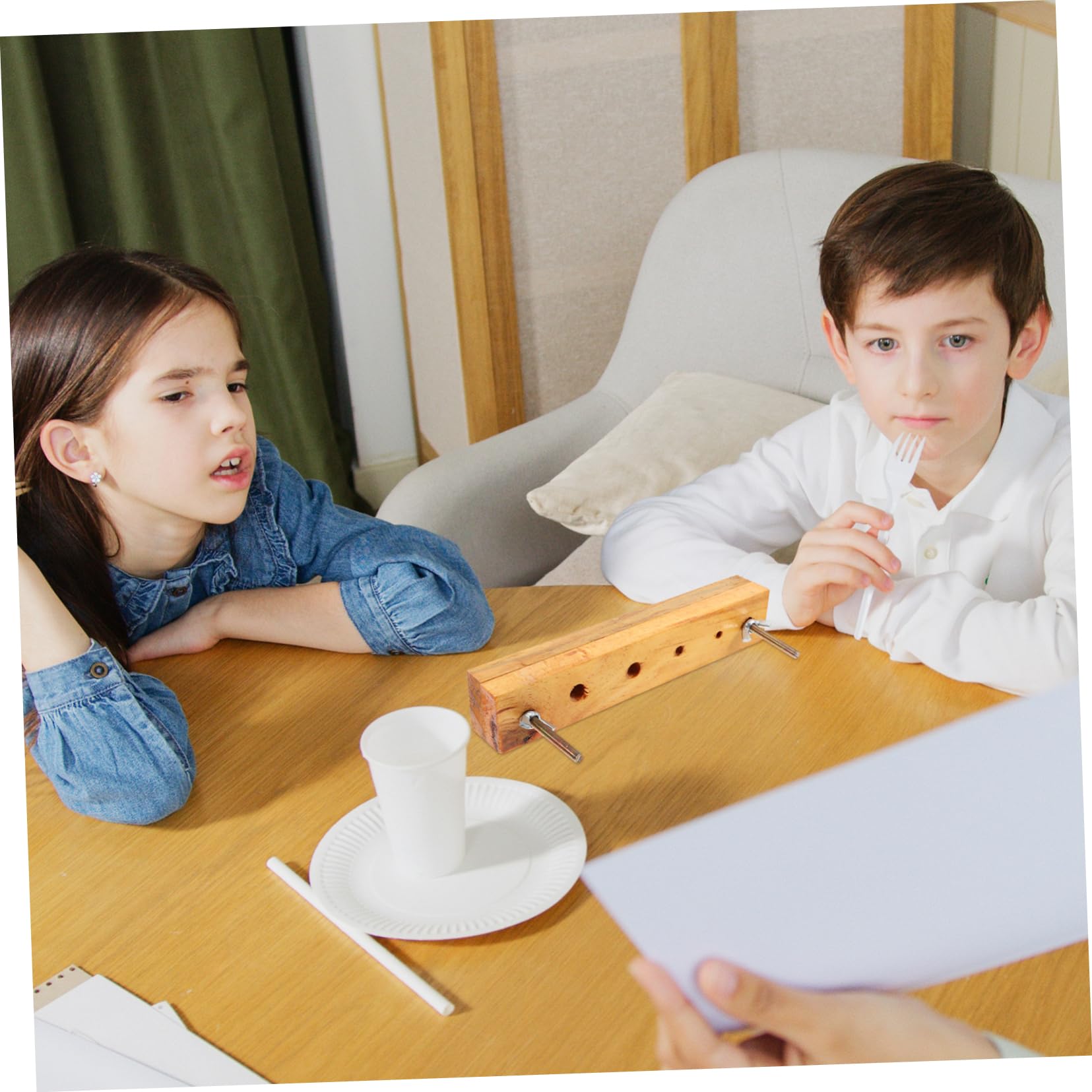 BESTonZON 5pièces Pince à Trou Bois Pour Laboratoire Outil Enseignement Scientifique Accessoire De Perforation Bois Et Caoutchouc Instrument De Chimie Pour Étudiants Pratique Et Compact