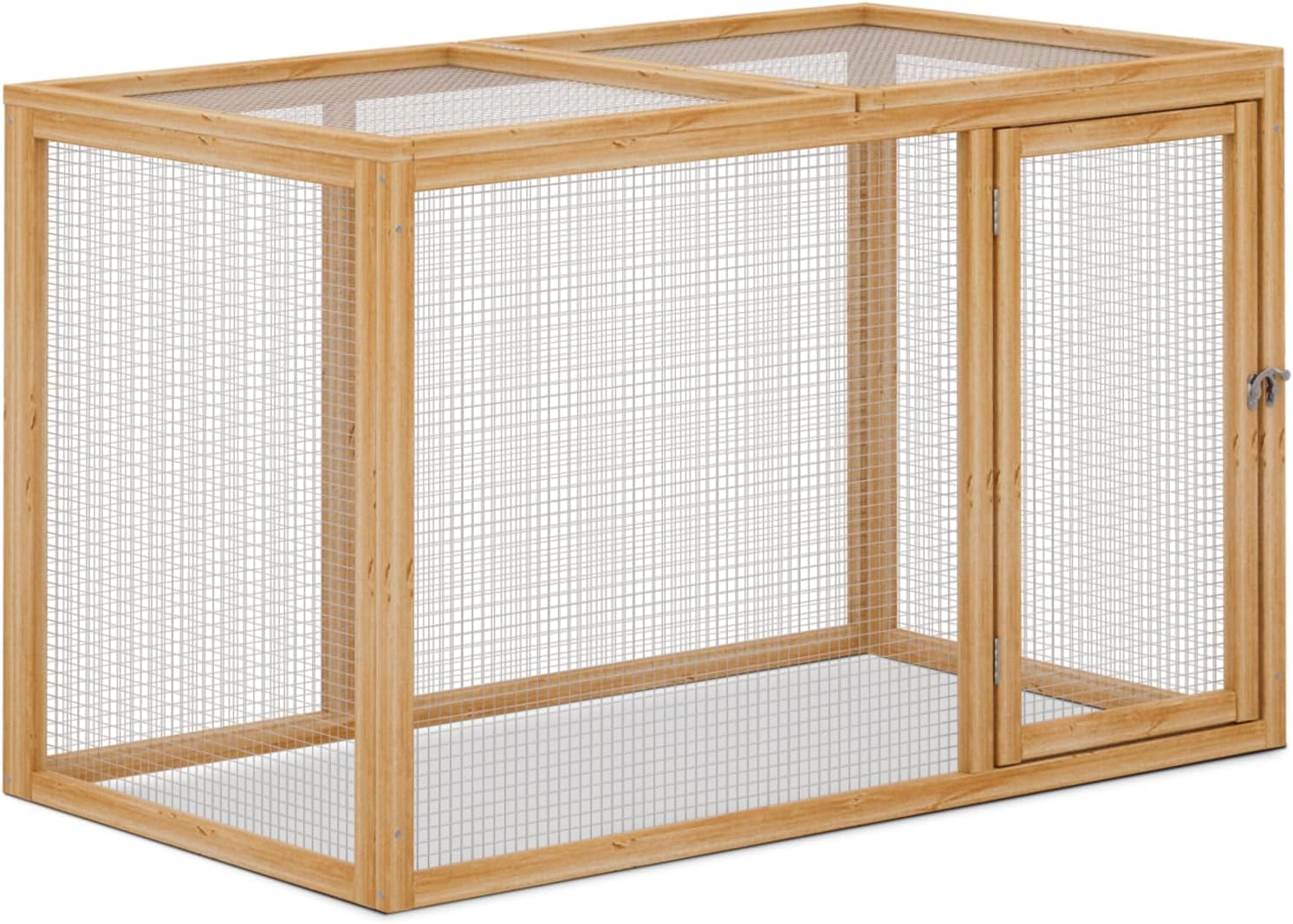 Athena Collection Large Chicken Coop Run, Indoor Outdoor Rabbit Hutch Wooden Chicken Cage Playpen Portable Chicken Tractor Outside Small Hen House for Backyard Farm Hen Rabbit Duck Small Animal