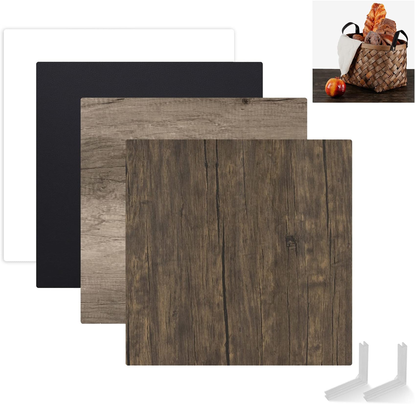 Selens Fotografie 4 rollen wandhouders handmatige achtergrond ondersteuningssysteem fotostudio wandmontage ophangsysteem, incl. (4) kettingen, (2) enkele haken, (8) stretchstaafjes, (8 Selens Fotografie 4 rollen wandhouders handmatige achtergrond ondersteuningssysteem fotostudio wandmontage ophangsysteem, incl. (4) kettingen, (2) enkele haken, (8) stretchstaafjes, (8