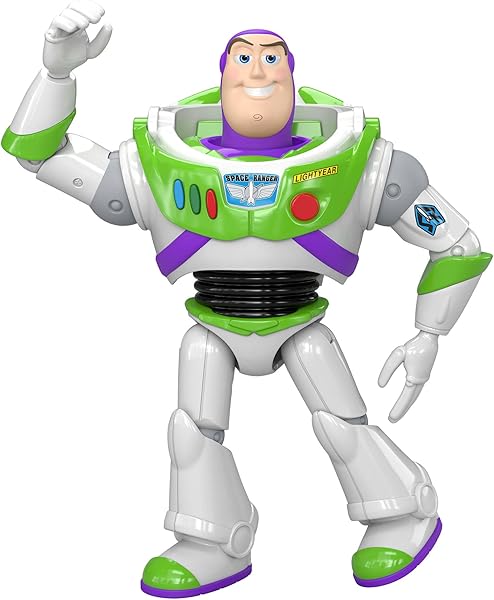 Mattel Disney and Pixar Toy Story Buzz Lightyear Action Figure 7 Inch Tall Space Ranger, 10 Posable Joints, Playscale Movie Accurate - 5