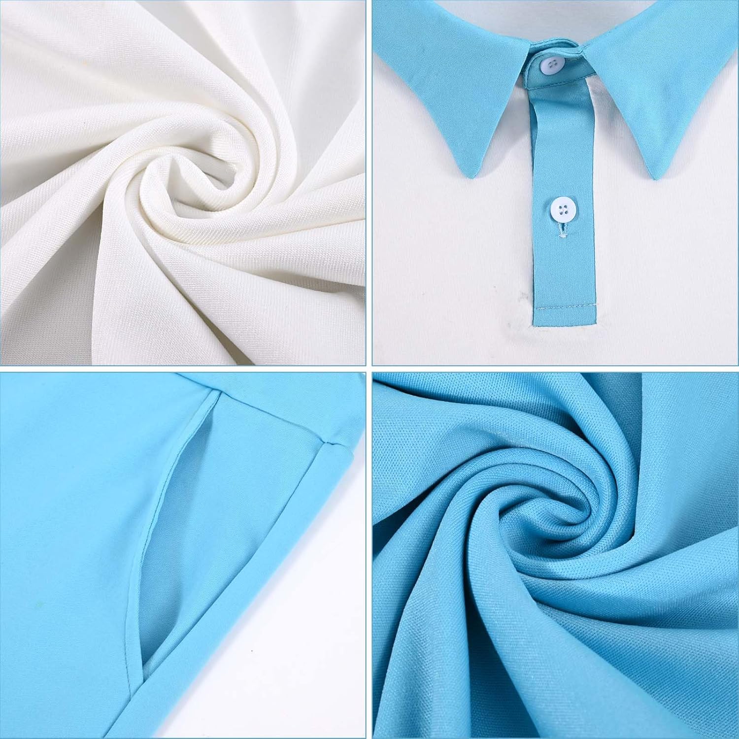 4 PCS Halloween Costume for Men Include Shirt,Pants,Wig and Scarf for Adults Classic Characters Cosplay - Image 3