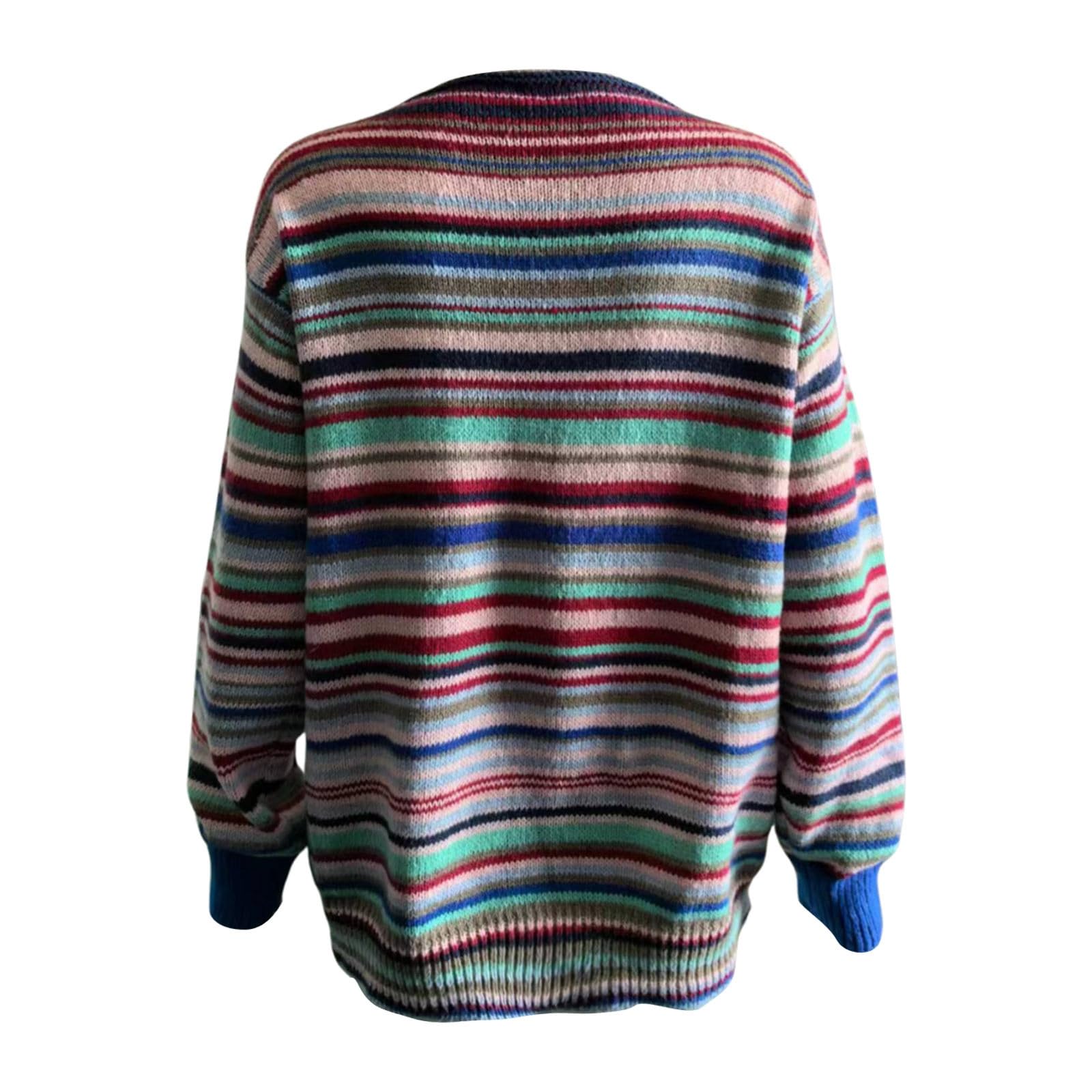Maglioni da donna per le vacanze Fair Isle a maniche lunghe morbidi maglioni autunnali maglione fantasia brutto alla moda camicetta a tunica da donna maglioni per autunno e inverno top tinta unita