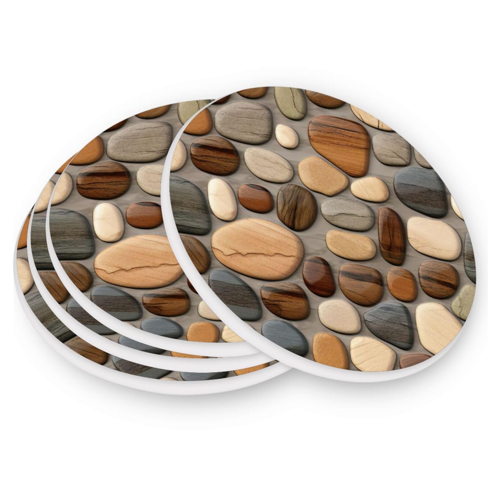 Posavasos Silicona Posavasos De Ganchillo Tejido A Mano, Posavasos Redondos Hechos A Mano Pequeños De Tela, Bonitos Posavasos De Mesa Arcoíris, Paquete De 2, Rosa Salvamanteles Ollas Calientes