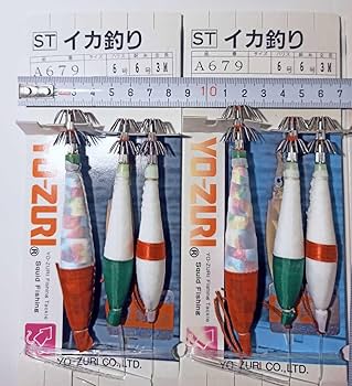 Amazon.co.jp: レインボーメタル布スッテ3本 スッテ6本 ヨーヅリ