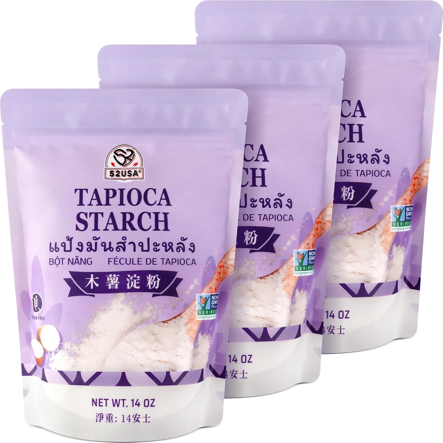 Amazon.com: 52USA Tapioca Starch, 3 Pack (42oz Total) | Tapioca