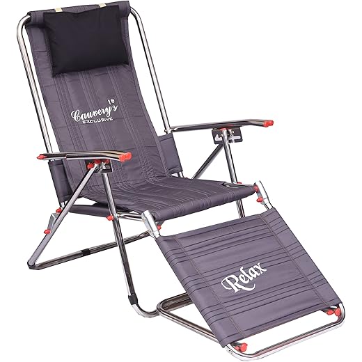 Metal Folding Relax Chair - Grey