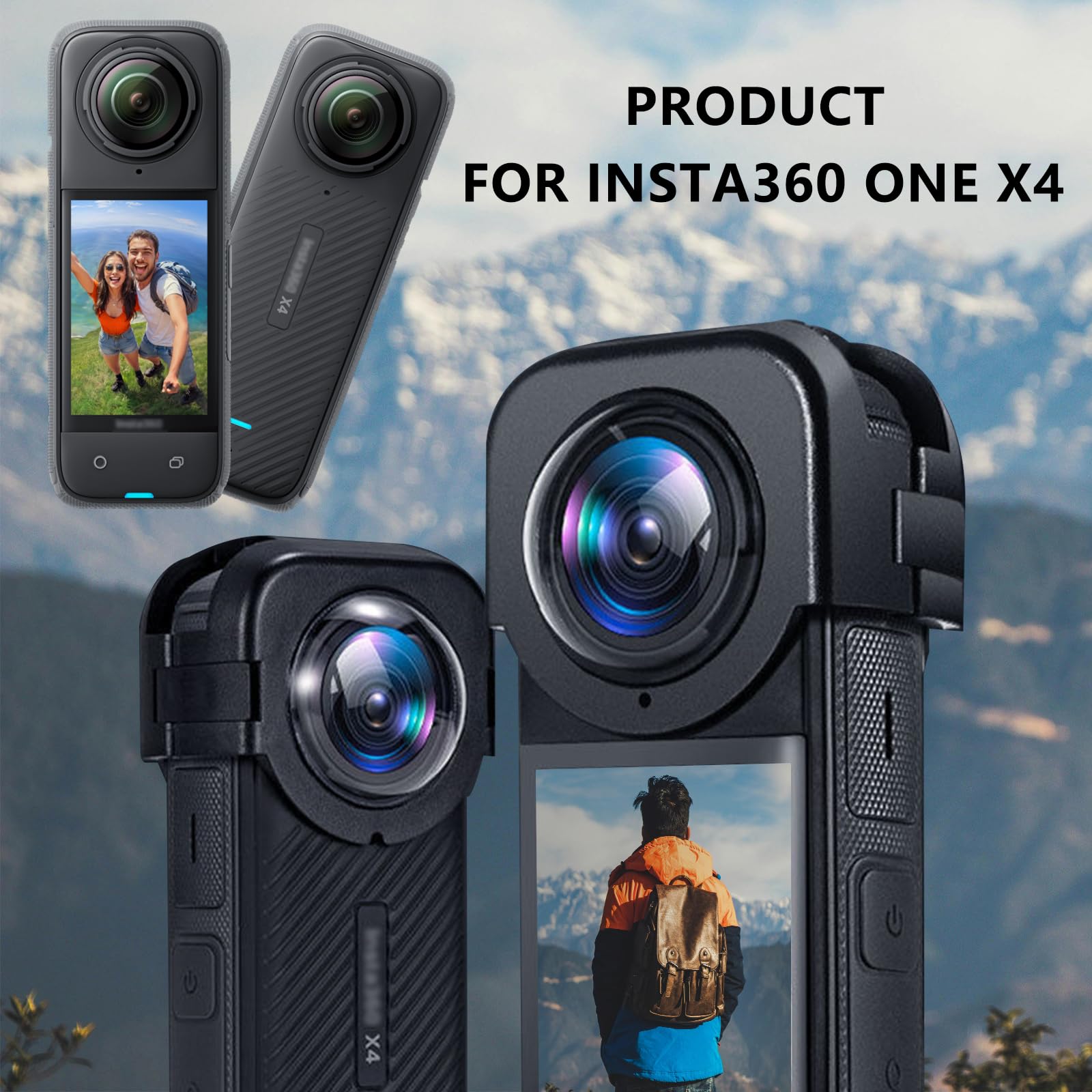 Custodia Per Insta 360 X4 - Copertura In TPU Morbida, Antigraffio E Antiscivolo