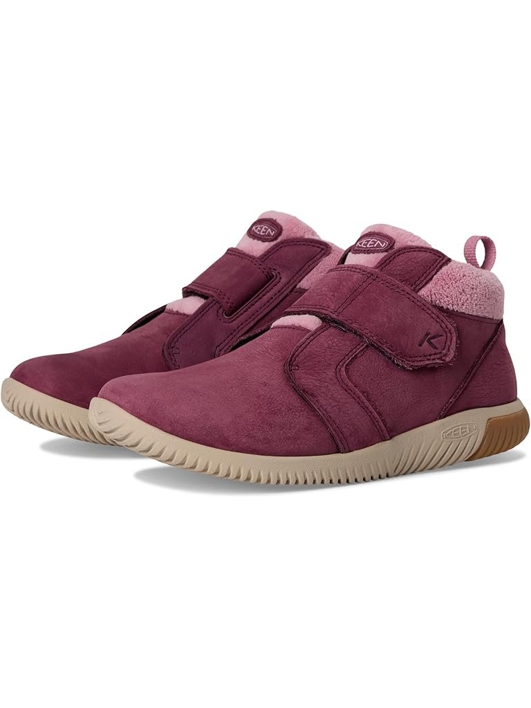 Pink KEEN KNX Middie Easy On Strap Comfortable Barefoot Feel Sneakers (Little Kid/Big Kid)