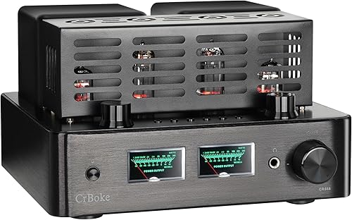 Miniatura 2 de Tube Amplifier, Tube Amplifier Home Audio, Stereo Vacuum Tube Amplifier, with Bluetooth 5.0, Treble Bass Control, Subwoofer Output, Headphone