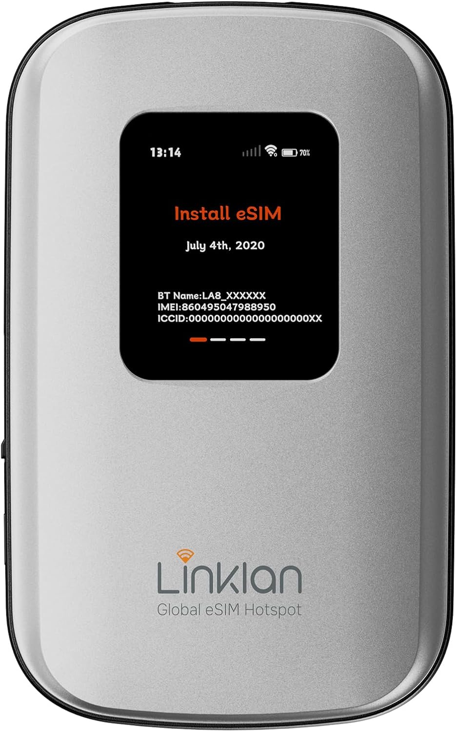 Portable Mobile Hotspot–eSIM Global WiFi Hotspot,No SIM Card/Contract Needed, 16Devices,180+ Countries, Compact Wireless Router for International Trips & Business【Free 5GB US Data for 15 Days】