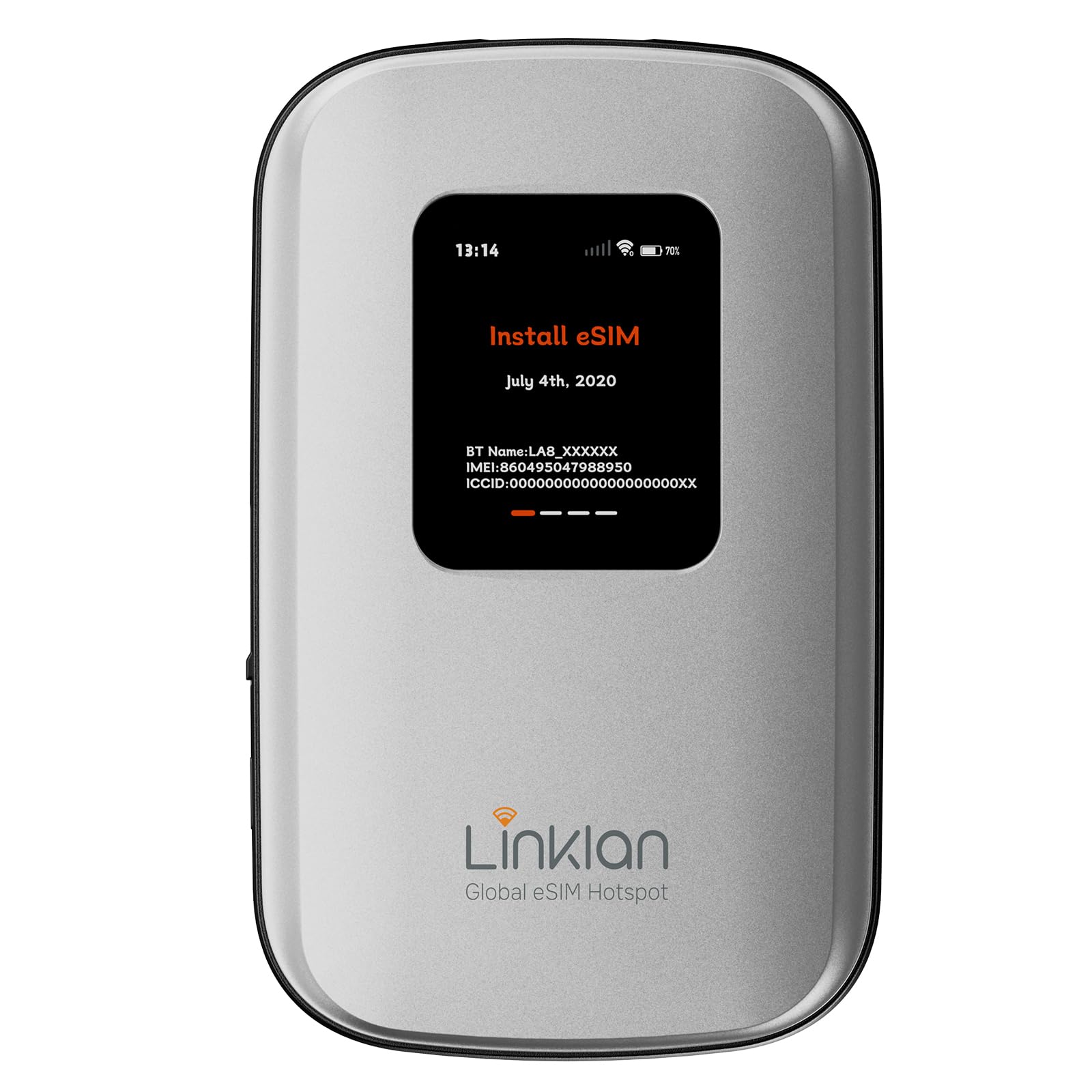 Tragbarer mobiler Hotspot – eSIM-fähiger globaler WLAN-Hotspot, Keine SIM-Karte/kein Vertrag erforderlich, 16 Geräte, über 180 Länder, kompakter WLAN【15 Tage kostenloses 5G-Datenvolumen in Europa】