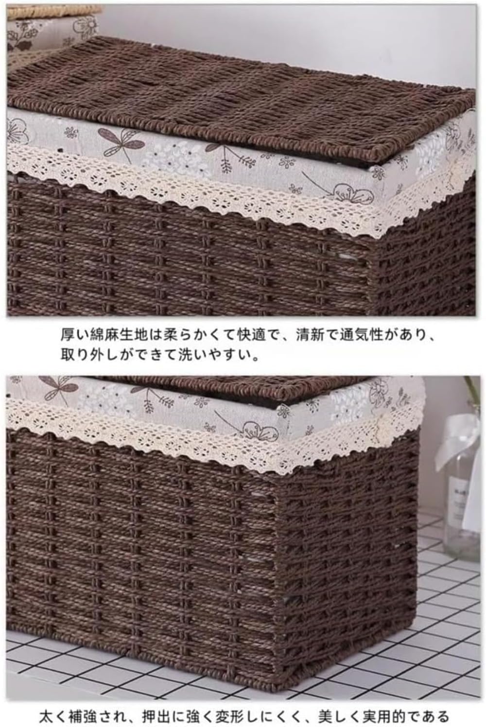 Amazon.co.jp: CokBlu収納ボックス 蓋付き収納ボックス。おしゃれな