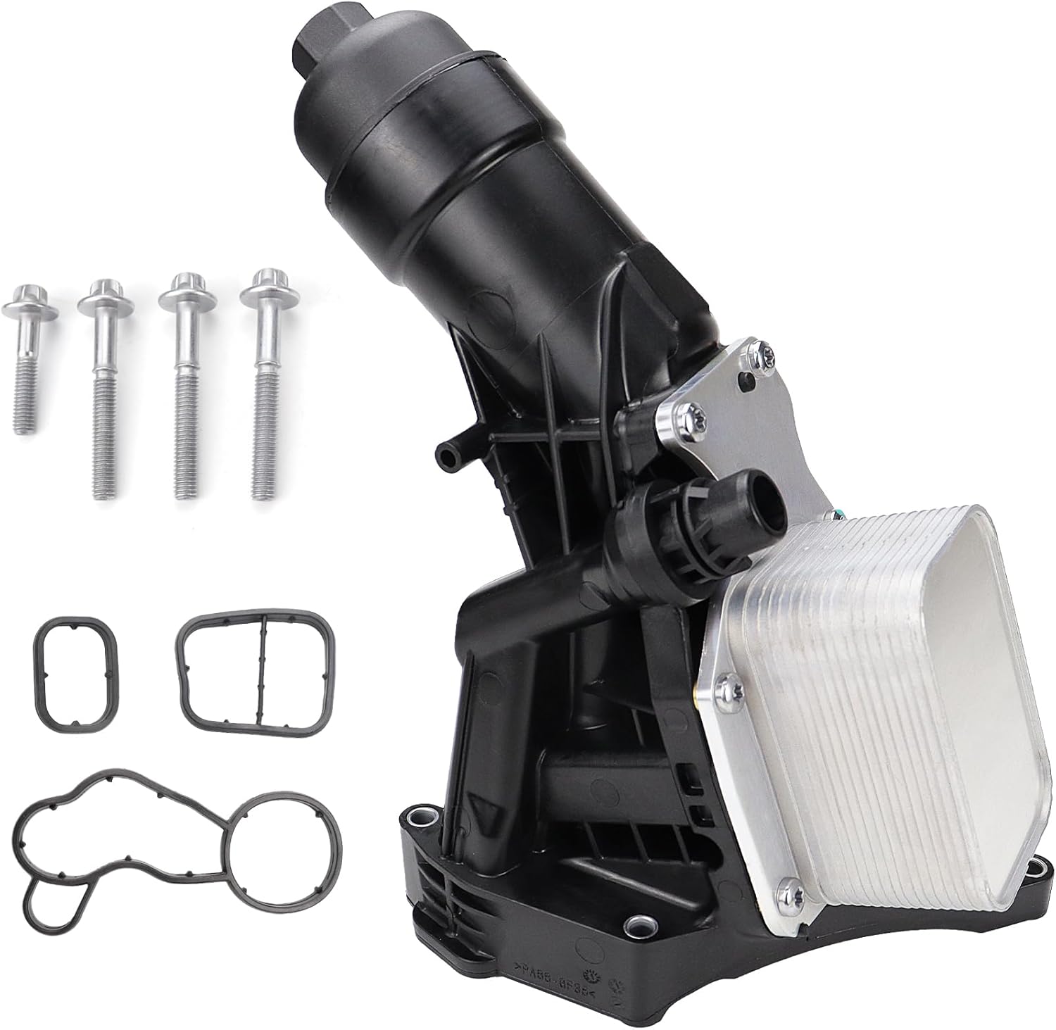 11428596283 Engine Oil Cooler Oil Filter Housing Compatible with BMW B48 2016-2022, 230i 330e 330i 330i GT xDrive 430i 530e 530i 740e xDrive X3 X4 w/Gasket