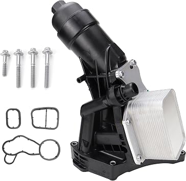 11428596283 Engine Oil Cooler Oil Filter Housing Compatible with BMW B48 2016-2022, 230i 330e 330i 330i GT xDrive 430i 530e 530i 740e xDrive X3 X4 w/Gasket