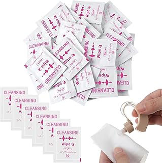 Timgle 200 Count Hearing Aid Wipes Cleaning Towelettes Individually Wrapped Phone Cleaning Wipes Laptop