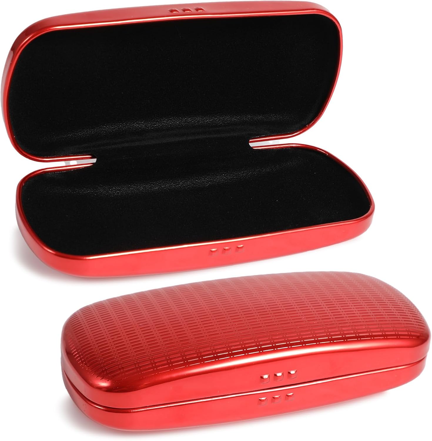 Hifot Metal Eyeglass Case Hard Shell, Aluminum Spectacles Box Sunglasses Case for Men Women, Reading Glasses Holder