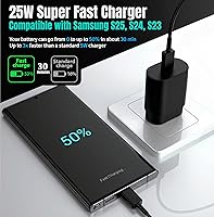 Vista 4 de Galaxy S25 S24 Bloque de Carga USB C 25W PD Cargador Súper Rápido Tipo C Adaptador de Enchufe de Pared de Carga Rápida para Samsung Galaxy