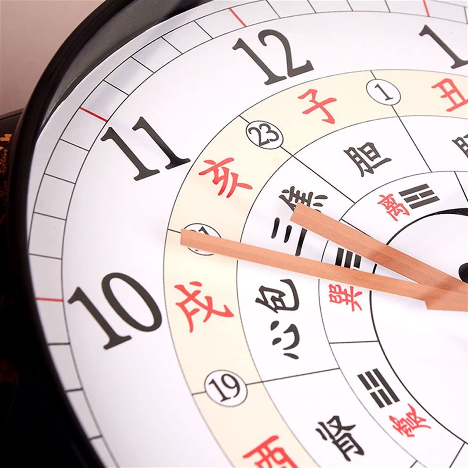 Reloj de pared moderno reloj de pared Bagua reloj brújula Tai Chi reloj hogar sala de estar dormitorio adornos colgantes de pared Feng Shui reloj de pared 11.41 13.38 pulgadas relojes para sala de