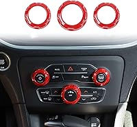 Vista 9 de Voodonala Pomos de radio AC Botón de interruptor de aire acondicionado para cargador Dodge Challenger 2015-2025+, para 2011-2025+Chrysler 300, RAM