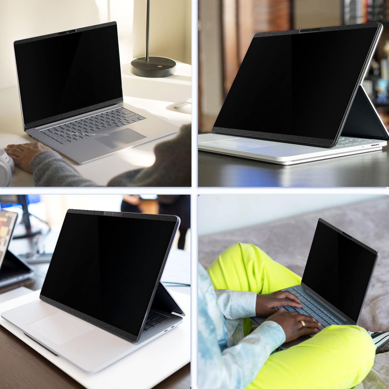 Peslv Écran de confidentialité magnétique pour Microsoft Surface Laptop Studio 2/1 14,4", filtre anti-reflet de lumière bleue amovible, protection contre les espions noirs