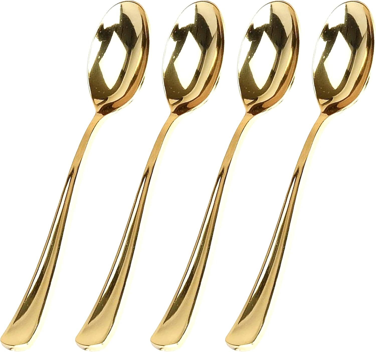 100 Pieces Gold Plastic Silverware Party Utensils Set - Heavy Duty Disposable and Durable Fancy Silverware Combo Set - 40 Forks, 30 Knives, and 30 Spoons