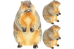 Lively Groundhog Figurine: A Realistic Touch for Home and Garden