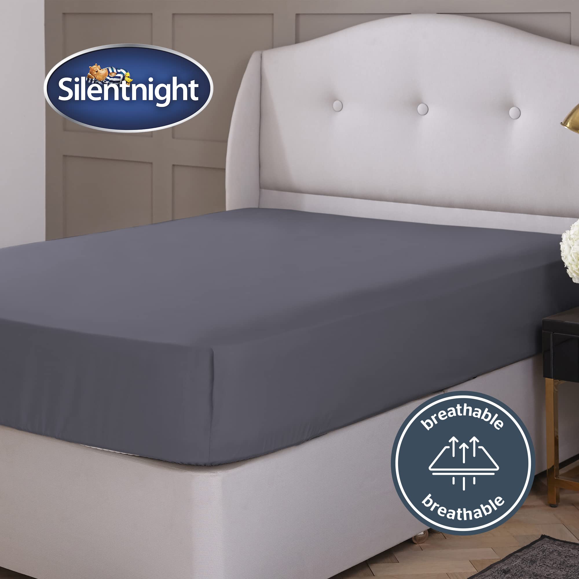 Silentnight Supersoft Quilted Cushion - Blue | E-Bedding