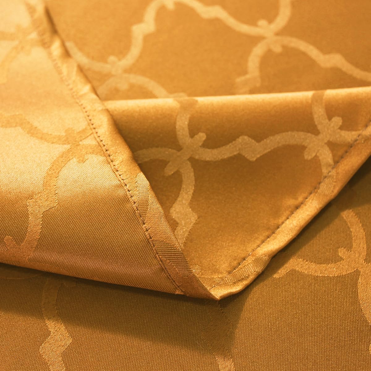 SASTYBALE Fall Tablecloth Floral Jacquard Polyester Table Cloth Spill Proof Wrinkle Resistant Table Cover for Harvest, Thanksgiving Decoration(Square,52"x 52"(4-6 Seats,Amber) A-amber Square, 52" x 52" (2-4 Seats)