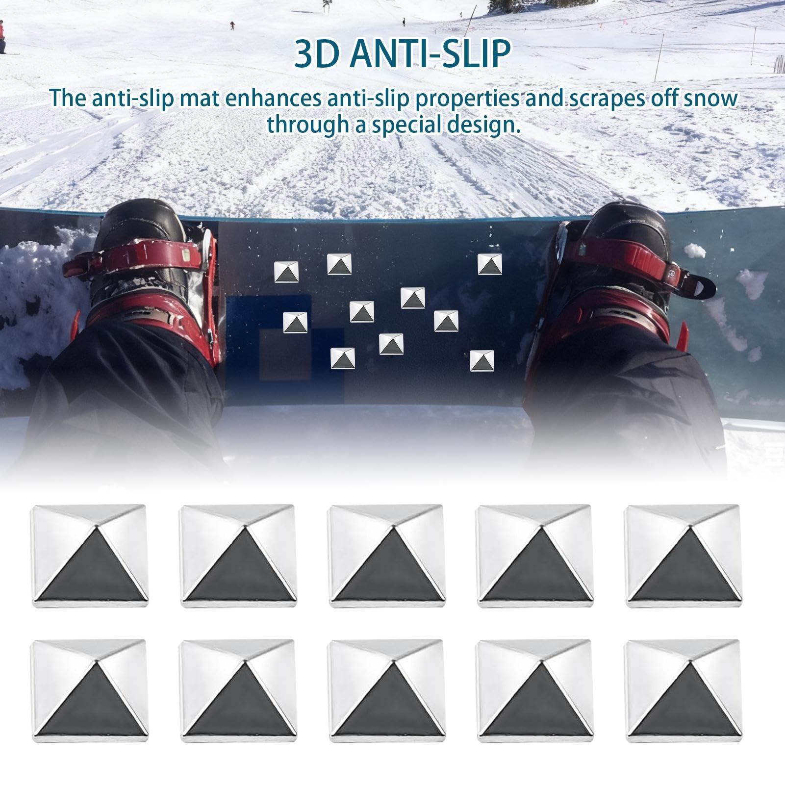 Snowboard Griffpad 10 Stück Mit Haftender Und Rutschfester Ausführung
