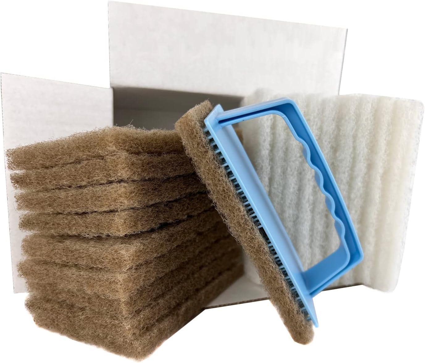 OLI-NATURA Padset mit Hand-Padhalter und 20 Pads - professioneller Ölauftrag mit unterschiedlichen Pads