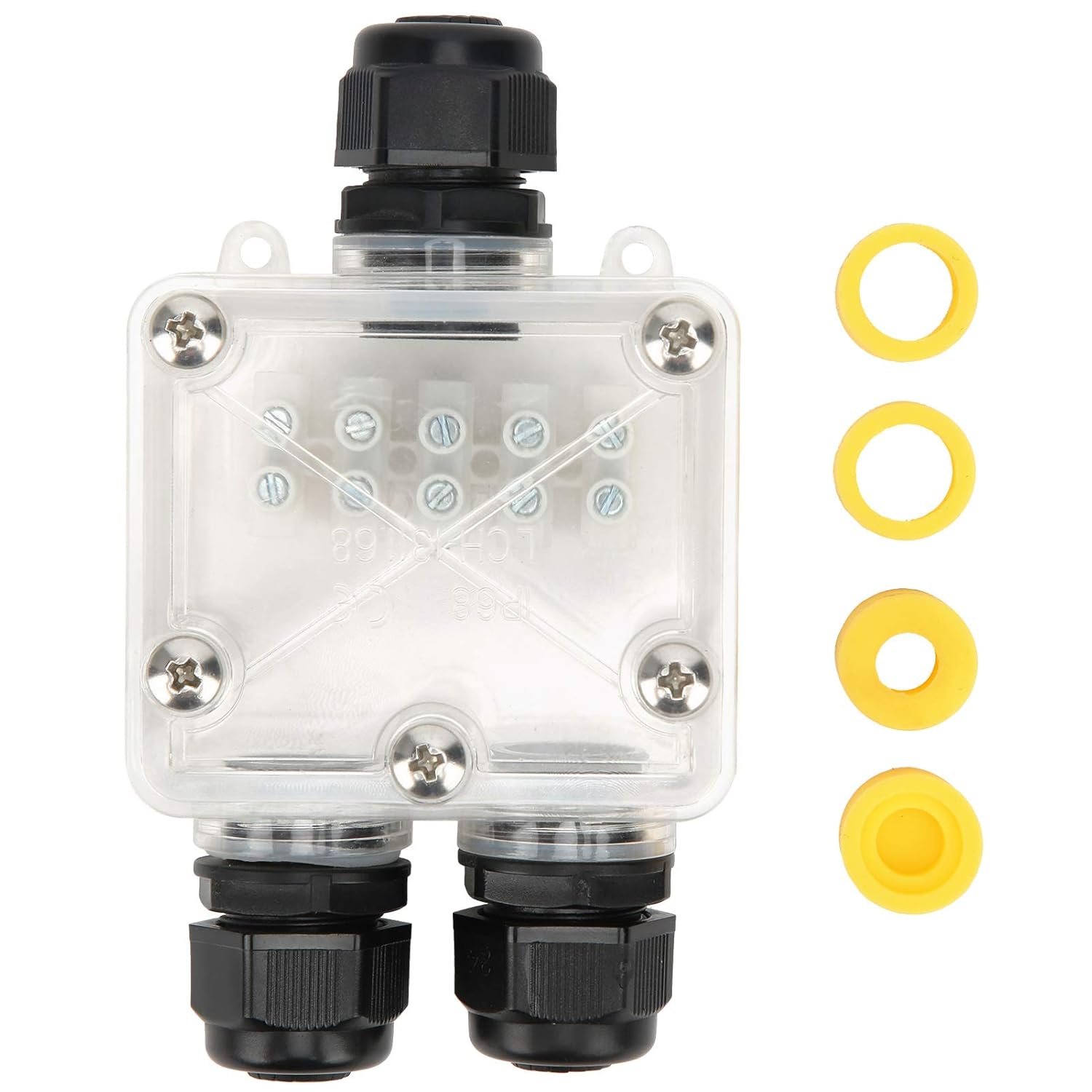 Waterproof Junction Box 3 Way, IP68 Waterproof Electrical External