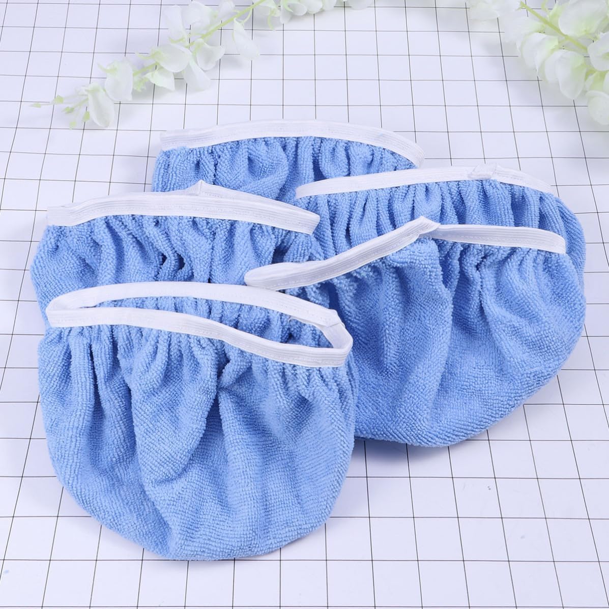 5 Pcs Microfiber Bonnet Car Polishing Waxing Pad