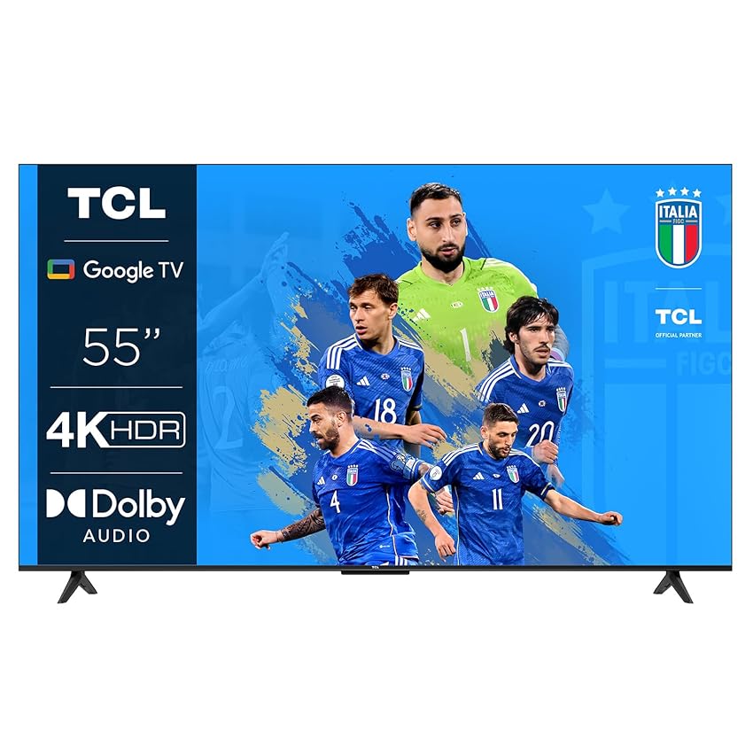 Immagine del prodotto TCL 55P639, TV 55”, 4K HDR, Ultra HD, Google TV con design senza bordi (HDR 10, Game Master, Dolby Audio, compatibile con Assistente Google e Alexa)