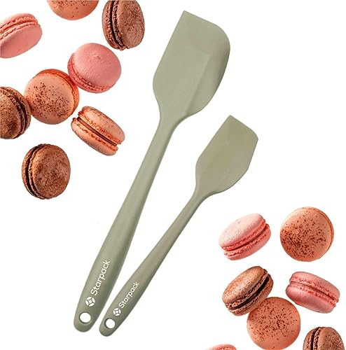 Miniatura 12 de StarPack - Juego de espátulas de silicona «Scrape & Stir» (4 piezas) – Juego de espátulas resistentes al calor a 600 °F – Espátulas de cocina de