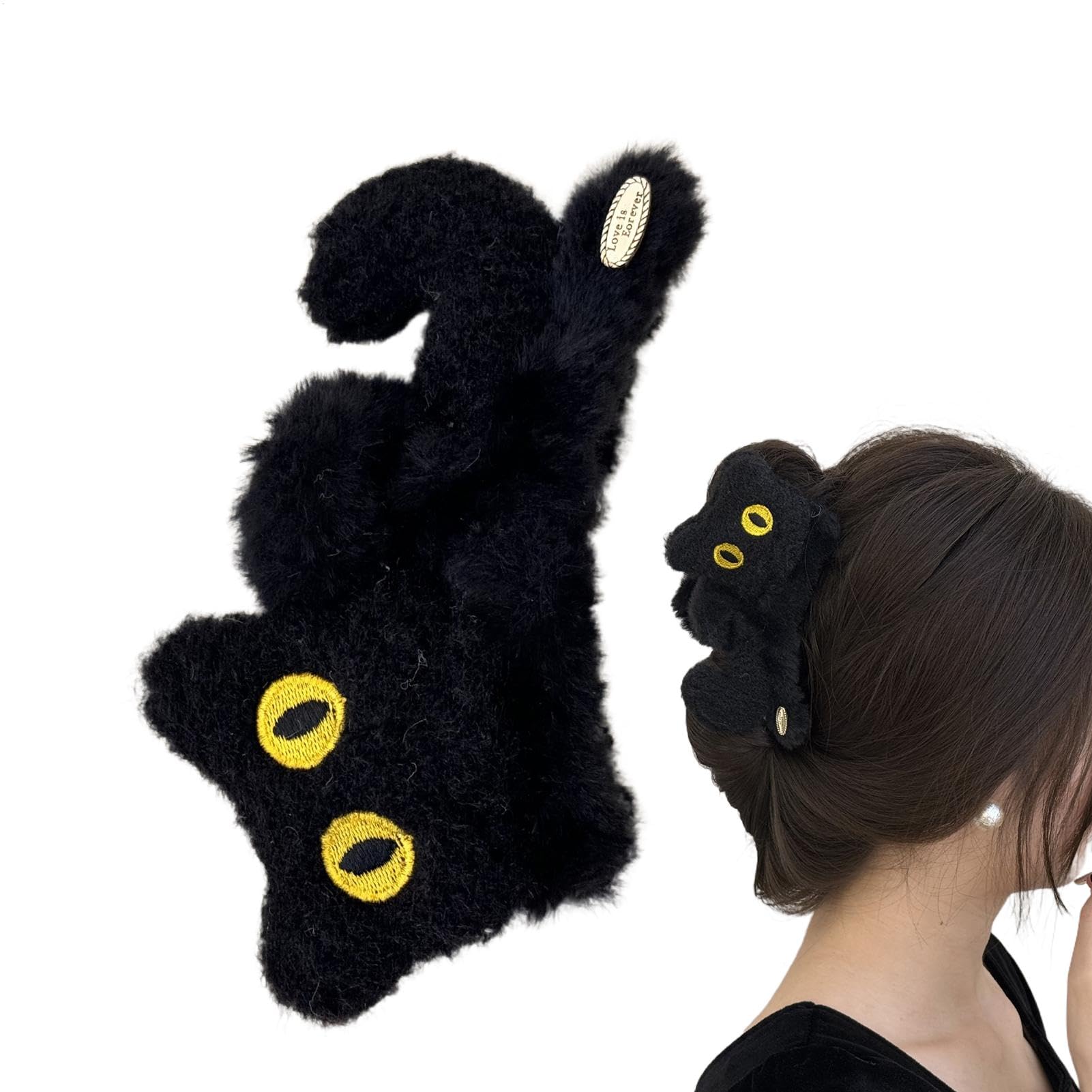 Amazon | Wezalget ふわふわヘアクリップ、かわいいヘアクリップ