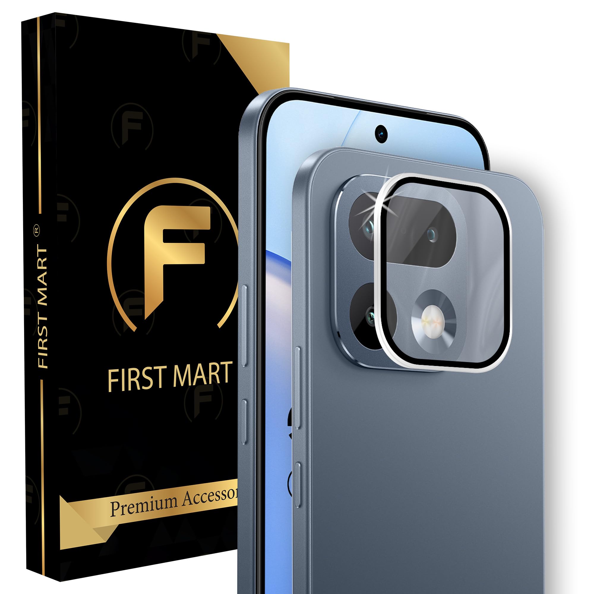 FIRST MART Camera Lens Protectors for Realme 16 Pro (6.78 Inches) Tough HD Individual Aluminum Alloy Lens Ring Cover, Scratch Resistant, Thin Lens Protection| Silver, 1 Pack-image-28
