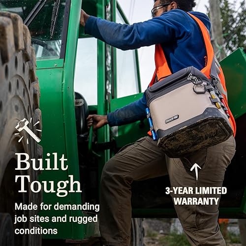 Miniatura 2 de Coleman Pro - Lonchera con aislamiento térmico, hielera portátil blanda para 1624 latas, diseño para trabajo, resistente a pinchazos, con