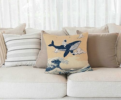 Miniatura 10 de Funda de cojín decorativa para decoración del hogar, diseño de gato negro, 18 x 18 pulgadas