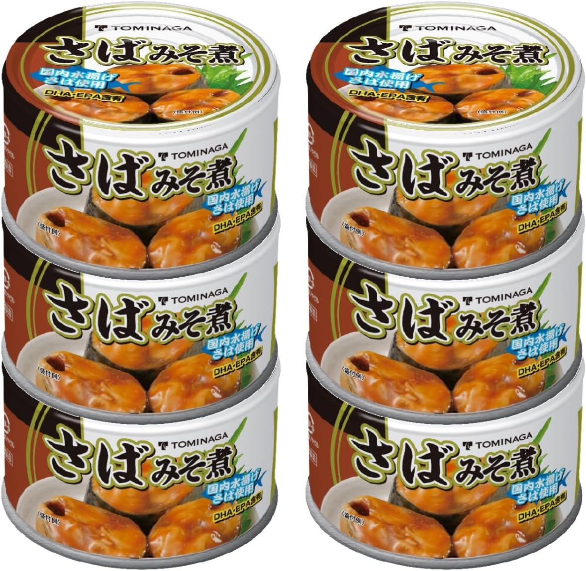 TOMINAGA(トミナガ) 富永 さば みそ煮 缶詰 DHA EPA 含有 150g ×6個 [ 国内水揚 国内加工 鯖缶 サバ缶]