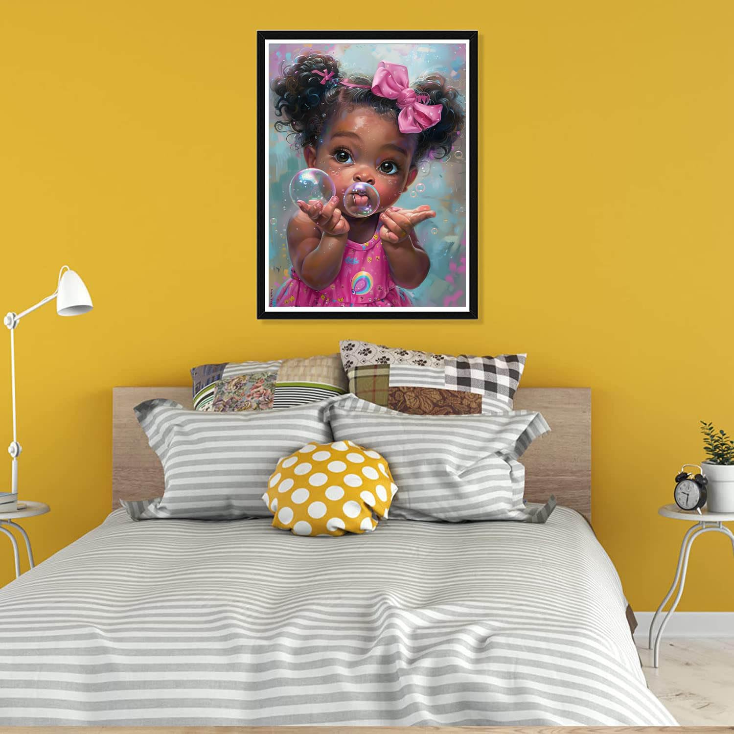 Diamond Painting Kits Jolie Fille Kit De Broderie Diamant 5D Pour La Décoration De Maison Salon