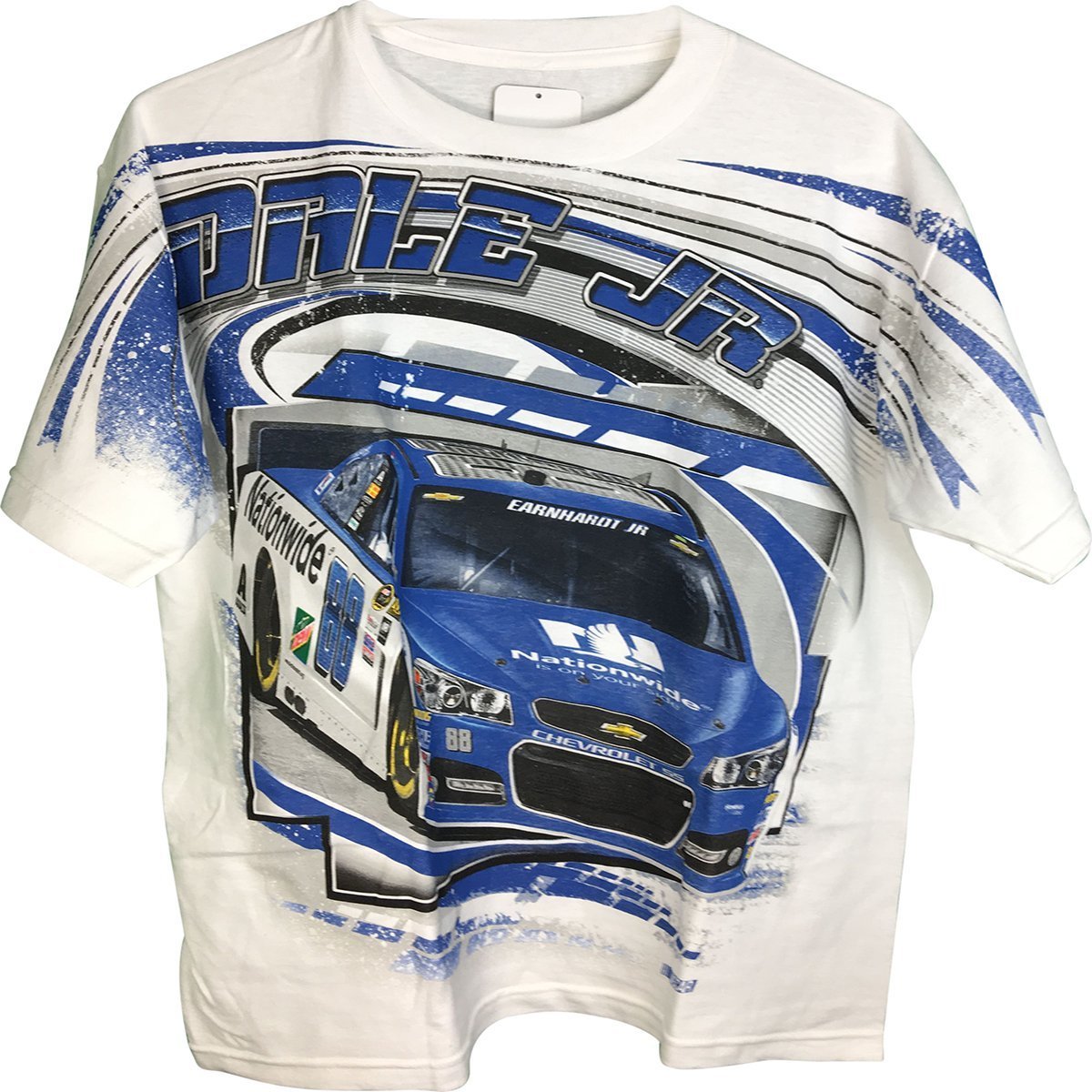 Dale Earnhardt Jr #88 Nationwide Total Print All Over Design Adult Men's T-Shirt (X-Large)